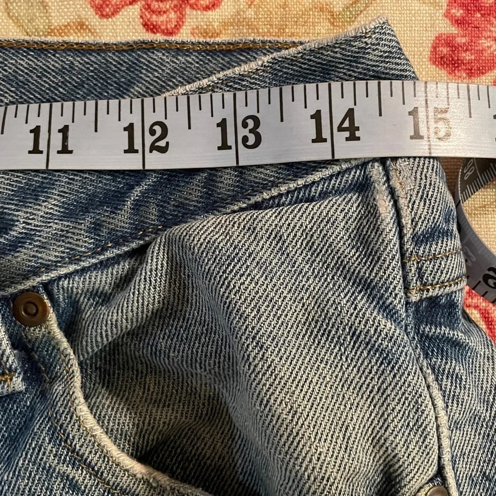 L.L. Bean Men's Relaxed Fit Distressed Flannel Underneath Denim Jeans